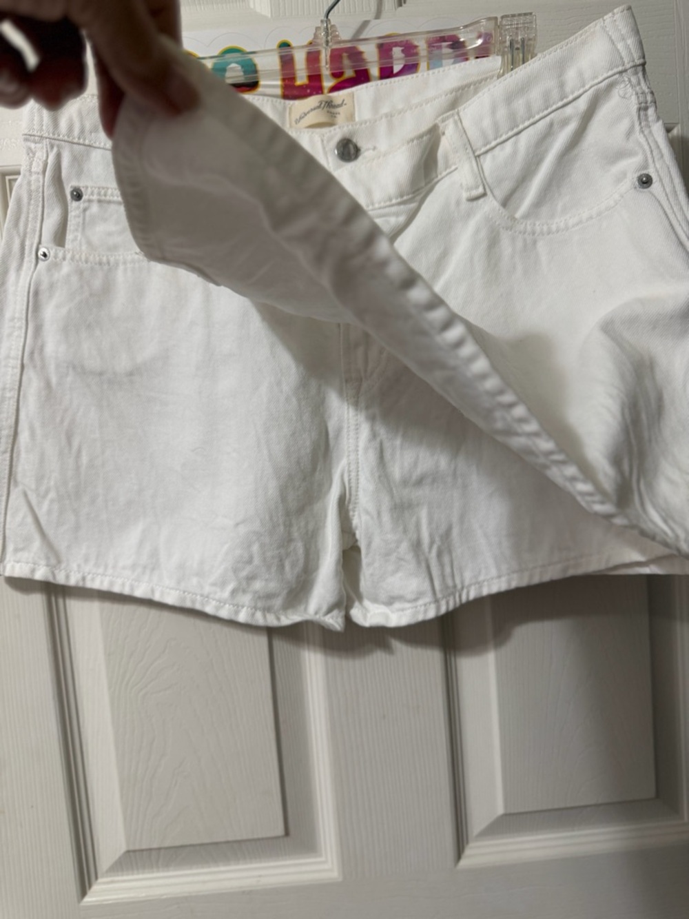 Universal Thread White Denim Mini Skort - Picture 3 of 8